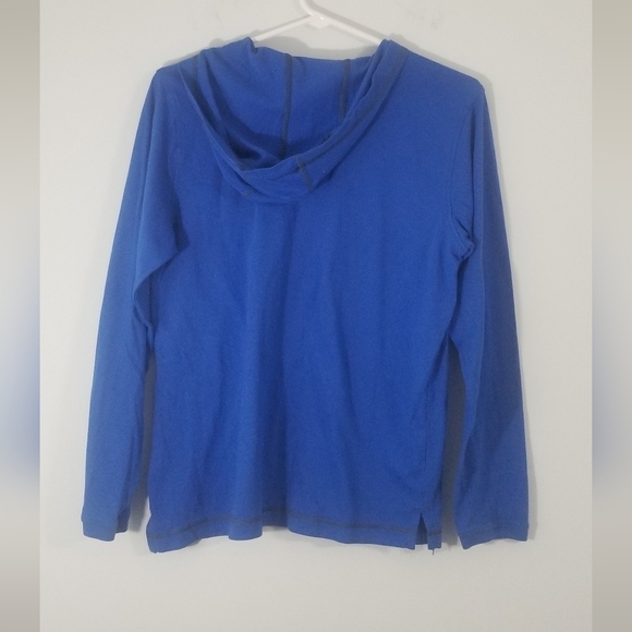 Under Armour Heat Gear Long Sleeve Hooded Tee. Loose Fit. Crackle UA Logo. YXL. - Picture 3 of 5